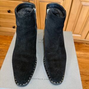 Aquatalia Black Suede Bootie